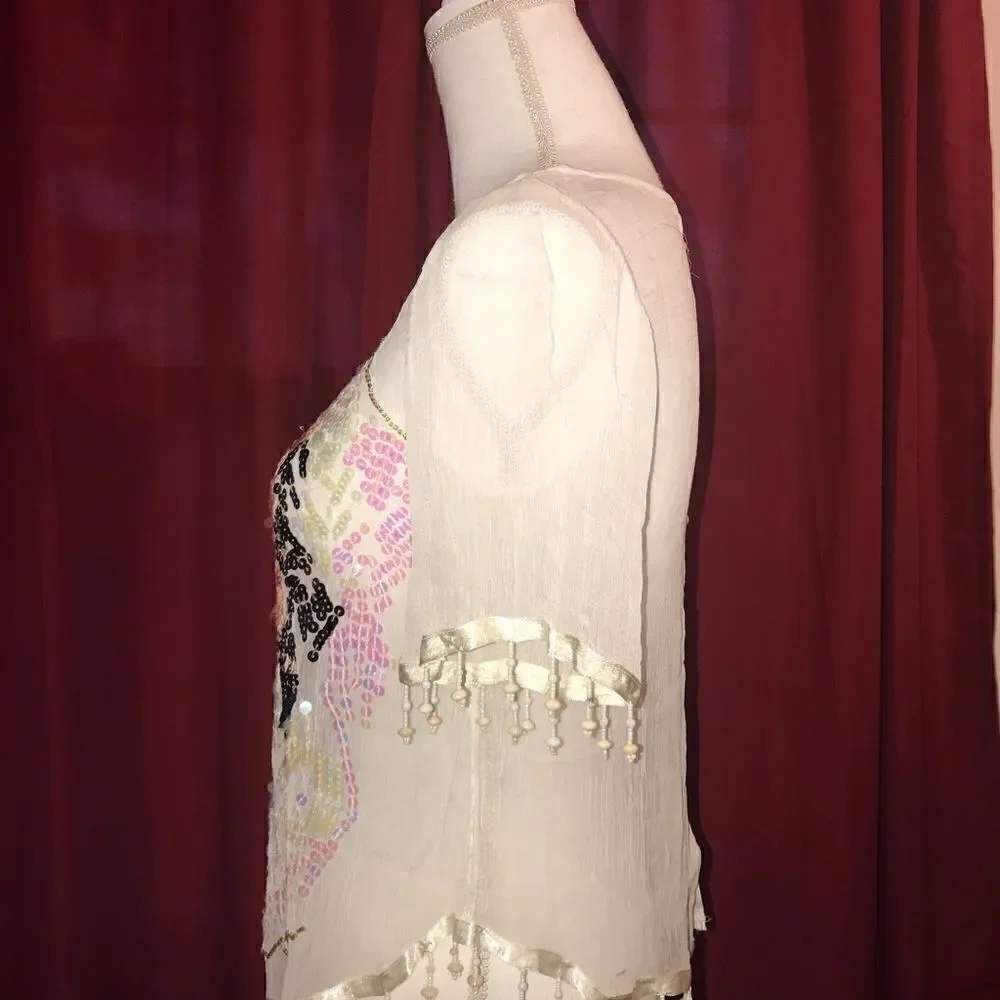 Pristine Free People Embellished Top